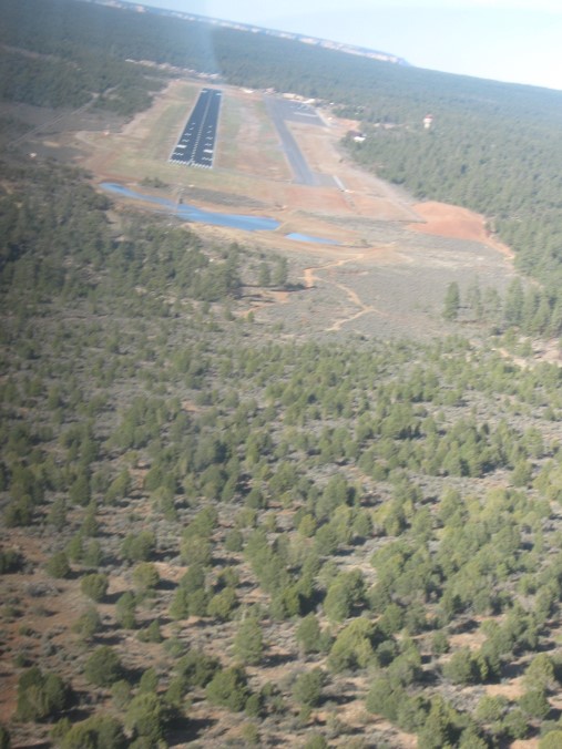 Landingspoging vliegveld Grand Canyon